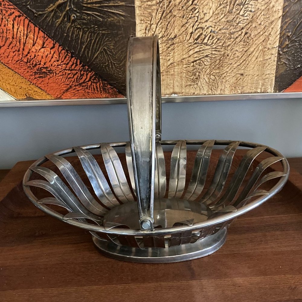 Silver plate basket